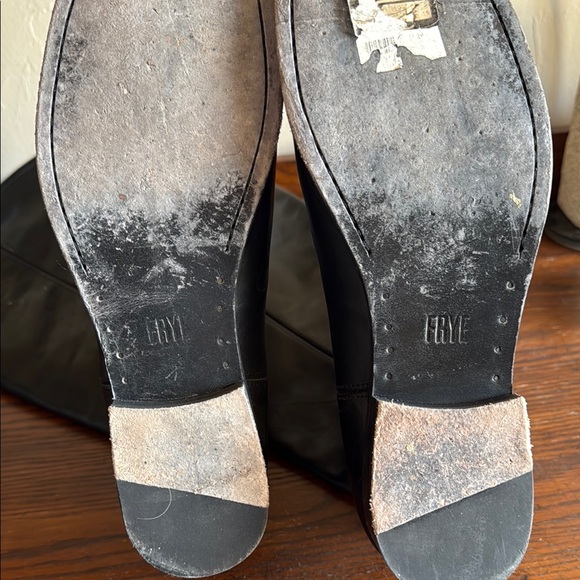 Frye Black Knee-High Leather Boots 11B - Picture 7 of 7